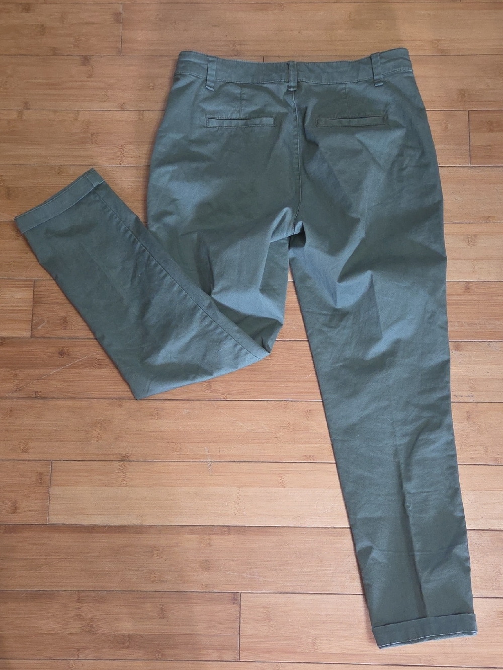 GAP Green Pants Sz 2 Girlfriend Chino - Picture 6 of 6